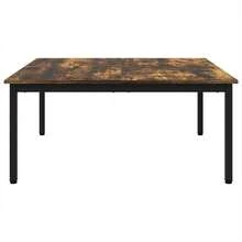 vidaXL Tavolo basso Chêne Fumé 100 x 100 x 45 cm Bois d'ingénierie - Grigio - Visualizzare 5