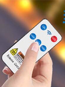 1个300颗LED太阳能感应壁灯，3种照明模式，270°可调角度，内置1500mAh 18650可充电电池，太阳能板充电+遥控器，高亮度夜灯带投影功能，适用于花园/庭院/小径/别墅，节日装饰礼品，适用于情人节、万圣节、开斋节、母亲节、返校季、圣诞节、万圣节礼物 - 黑色 - 查看 13