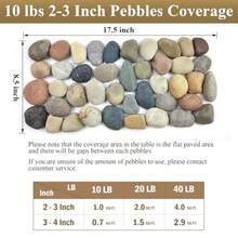40 Lbs Garden Rocks Pebbles 2-3 Inch Decorative Large River Rocks For Landscaping Painting Aquarium Plants Crafting Walkways And Outdoor Decorative Stones - 混合 - 查看 7