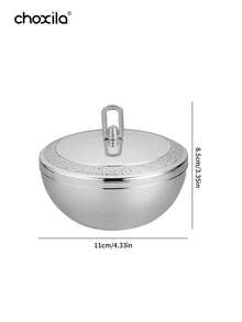 choxila 1个铁艺金/银浮雕碗，装饰碗，中东碗，椰枣碗，酸奶碗，坚果碗，零食碗，盘子，适合家庭/餐厅使用 - 碗 - 查看 10