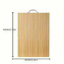 Home Use Smooth And Flat Organic Bamboo Cutting Board Natural Handle Cutting Board, Meat And Cheese Cutting Board - 11.81*17.32英寸 - 查看 12