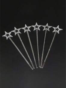 5pcs/8pcs/10pcs Magic Wand, Halloween Party Supplies Star Scepter Angel Fairy Magic Wand - Multicolor - View 4