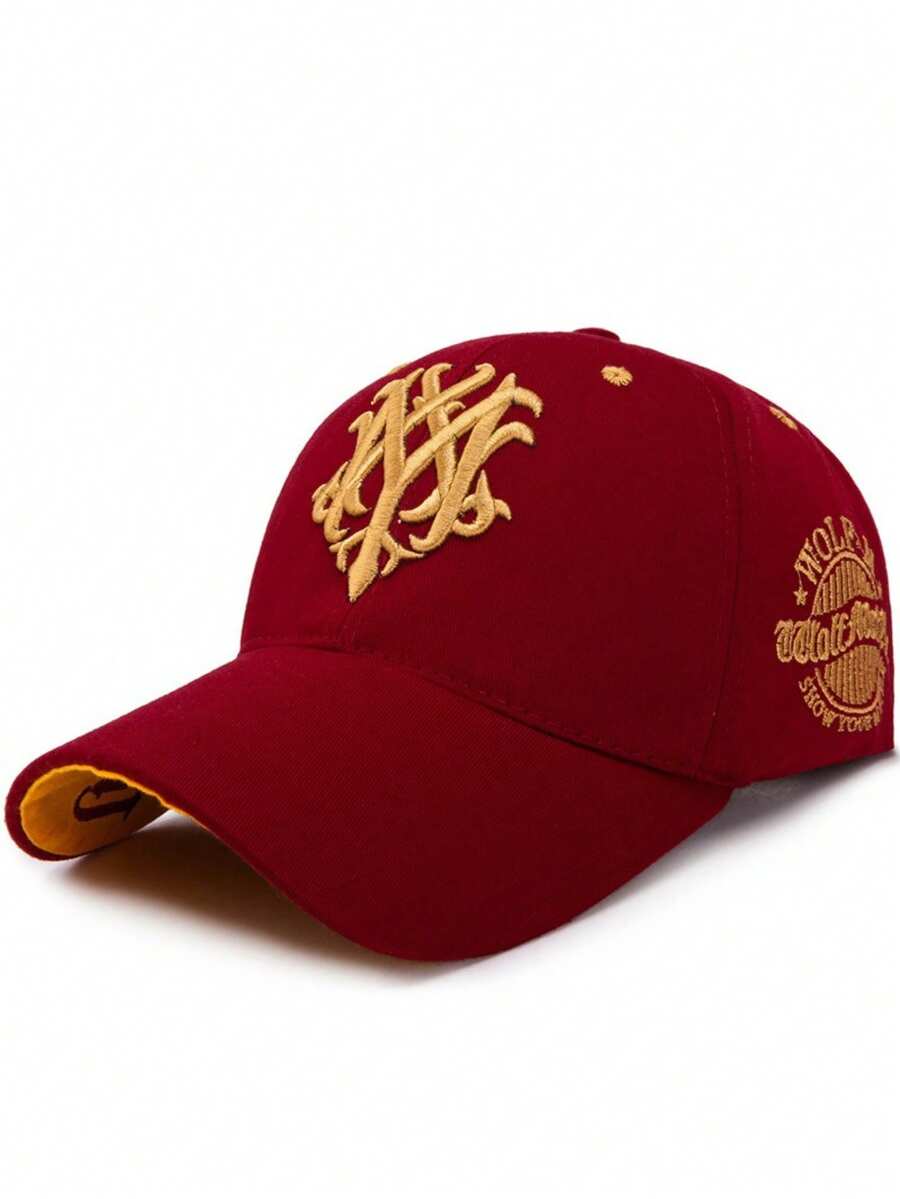 Baseball Caps - Burgundy - View 1