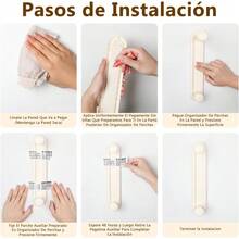 CYPNOrganizador De Perchas Organizador Ganchos de Ropa Retráctil Ajustable Perchero De Almacenamiento Es Adecuado para Dormitorios Baños Aseos Balcones para Guardar Toallas Perchas EtcFashion - 226981060 - Ver 7