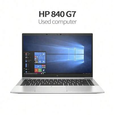 HP 840 G7二手電腦 i7-10 代 EliteBook 8G 256G 固態 14 吋 FHD IPS 防眩光屏 1.33kg 鋁合金機身 商務辦公高效適配 REFURBISHED 銀色