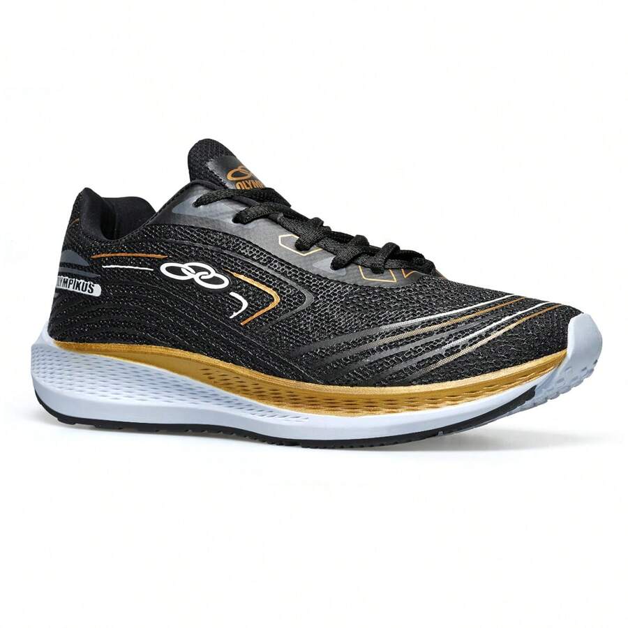 Men's Modern Unisex Stylish Athletic Shoes, Lightweight, Comfortable, Durable, Ideal For Gym, Walking, And Everyday Use, Sizes 34 To 43 - 金色 - 查看 1
