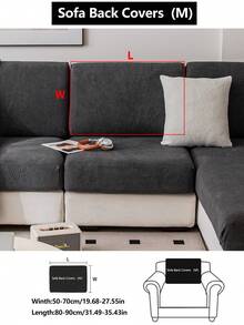 1 tấm bọc ghế sofa co giãn, chống trượt, phủ toàn bộ bề mặt, dùng được cả bốn mùa, chất liệu vải dày dặn, có thể giặt máy, chống bụi, thân thiện với thú cưng, trang trí cho phòng ngủ, văn phòng, phòng khách, phù hợp với ghế sofa hình chữ L và ghế sofa 1/2/3/4 chỗ ngồi. - Màu xám đen - Xem 14