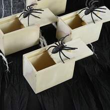 1/2pcs Scary Spoof Tricky Spider Wooden Box Spoof Creative Prank Party Spider Easter Gift - Multicolor - View 8
