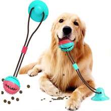 Interactive Dog Chew Toy With Treat Dispenser – Durable Chew & Teeth Cleaning Rope Ball For Aggressive Chewers, Puppy Training, And Boredom Relief (Blue) - 藍色 - 查看 1