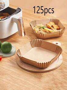 Air Fryer Parchment Paper Liners, Oil Absorbing Sheets, Baking & Roasting Silicone Paper Pads, Square & Round Shapes - Square - View 17