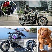 AD 1pc Light Gray Motorcycle Bicycle Bell Accessory, Safety Riding Protection, Motorcycle Angel Bell, Exorcism Bell, Stainless Steel Retro Punk Biker Bell, Black Cross - Vinyl Cross - View 7