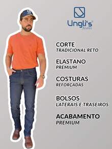 Men Jeans - 藍色 - 查看 5