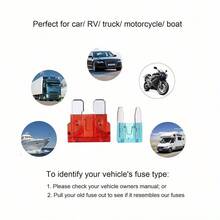 180pcs Automotive Fuse Assortment Kit | 60pcs Mini Fuses + 60pcs Standard Fuses + 60pcs Micro Blade Fuses + 1pc Fuse Puller - Total 11 Sizes: 2A, 3A, 5A, 7.5A, 10A, 15A, 20A, 25A, 30A, 35A, 40A - Multicolor - View 8