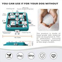 Dog Puzzle Toy Mental Stimulation - Level 3 In 1 Dogs Food Feeder Puzzle Dog Treat Puzzle Feeder Advanced-Mars Green Board - Cấp độ 3 trong 1AdvancedMars Green Board - Xem 5