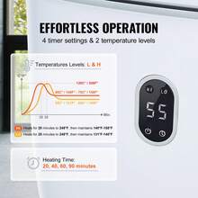 Towel Warmer 25L Towel Warmer Bucket With 2 Heating Modes 20406090 Min Auto Shut Off Bottom Heating Columns LED Screen Large Towel Warmer For Bathroom Spa Bathrobe Blanket & Pajama - trắng - Xem 3