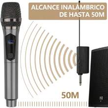Rechargeable Wireless Microphone, Handheld Dynamic Microphone System With Rechargeable Receiver, 3 Rechargeable Batteries For Karaoke, DJ, Party, 39769086 - Multicolor - View 5