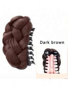 4-Inch Synthetic Hair Bun, Claw Clip Hair Bun, Synthetic Hair Bun Hairpiece, Suitable For Women To Wear Daily Hair Bun Hairpiece