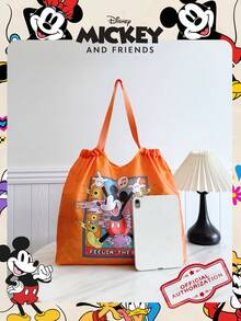 Disney 疯狂动物城 1 件装 官方授权 疯狂动物城尼克图案 儿童购物袋 糖果袋 抽绳袋 大容量可折叠手提袋 抽绳单肩包 轻便手提包 官方授权 - 可验证 适合儿童/男孩/女孩 日常/购物完美之选 - 彩色 - 查看 5