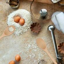 3 Pcs Wooden Spoons, 9 Inch Wood Soup Spoons Japanese Natural Plant Ellipse Wooden Ladle Spoon Set Cooking Mixing Stirring Honey Tea Soda Dessert Coconut Bowl Nonstick Pots Kitchen - 棕色 - 查看 6