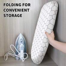 Tabletop Ironing Board 80 X 30cm Foldable Small Lightweight Compact Space Saving - White - View 10