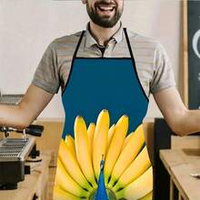 1 st kreativt vitlök, svanformat och bananpåfågelförkläde, roligt djur-, grönsaks- och köksförkläde, matlagningsförkläde, hembakning, kreativ presentförkläde - Multifärgad - Visa 11