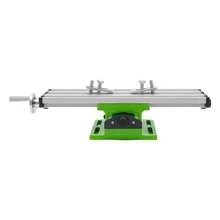 Mini Multifunctional Worktable, Milling Worktable, Portable And Adjustable Design, Suitable For Mini Bench Drills And Electric Drill Stands - White+Green - View 9