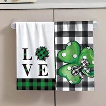 2/4条三叶草图案抹布，是圣帕特里克节礼物、装饰品的完美之选。超强吸水超细纤维材质，现代时尚，适用于烹饪、烘焙、洗碗、清洁，也可作手巾、茶巾使用。柔软且吸水性强，是厨房装饰的理想之选，也是送给邻居、妈妈、朋友的生日礼物、乔迁之喜的佳品，厨房必备，日常用品。 - 彩色 - 查看 7