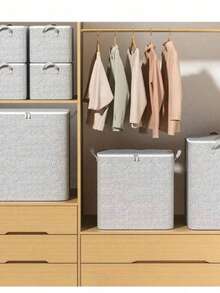 1 Pack Extra Large Storage Container | Dual Zipper Storage Bag With Handle, Travel Storage Basket, Wardrobe And Clothing Storage Container For Bedroom, Closet, Laundry, Bedding, Organization And Under Bed Storage - Multicolor - View 8