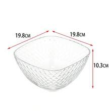 1 pieza de cuenco de vidrio, duradero, fácil de limpiar, resistente a altas temperaturas y con excelente transparencia que permite mostrar completamente el color de los alimentos, con múltiples tamaños a elegir, ideal para servir sopas, ensaladas frías, frutas, postres, frutos secos y más, incluso se puede usar como cuenco para almacenar joyas y pequeños objetos, su diseño transparente añade elegancia a la mesa, satisface las necesidades de uso en diferentes escenarios y es una opción perfecta para regalar en fiestas, cumpleaños y reuniones. - 104877 Transparente - Ver 6