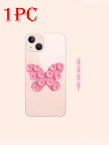 1个双面心形硅胶吸盘，可水洗手机硅胶吸盘，防滑固定吸盘手机支架，兼容、安卓手机，生日礼物，送给家人和朋友的手机支架 - 彩色 - 查看 36