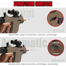 CiJL New VECTOR Electric Gel Ball Gun Toys, Automatic And Manual Double Shooting Modes Water Beads Blaster Toys With Large Magazine & Elastic Bottle, Suitable For Outdoor Shooting Games, The Gifts For Birthday/Holidays/Festival/Christmas, No Include Gel Balls - 駝色 - 查看 8