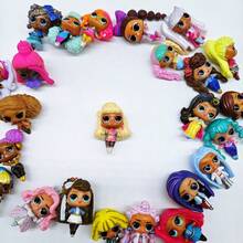 5个/套 新款精致 LOL SURPRISE 随机娃娃系列玩具 - PVC材质，高4厘米，是生日礼物、节日礼物、圣诞礼物和桌面装饰的完美之选。 - 彩色 - 查看 8
