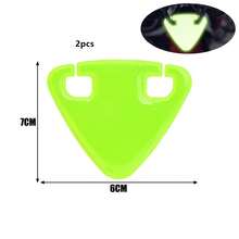 2个高亮TPU自行车反光片三角形便携式反光片和1张1*8厘米反光贴纸，适用于自行车装备和自行车配件 - 彩色 - 查看 10