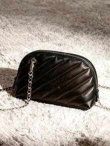 Yves Saint Laurent Esencial elegante de Navidad - Bolso de embrague negro multiusos para mujer, versátil para maquillaje, transporte, compras, regalo de moda para las fiestas - Negro - Ver 4