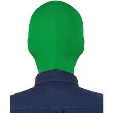 Unisex 3 Hole Full Face Mask Cover Elastic Breathable Halloween Masquerade Cosplay Costume Zentai Hood - Green - View 3