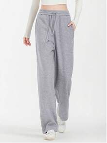 CAMEL CROWN Women's Sports Casual Pants, New Autumn Style, Cotton-Feel Comfortable Wrinkle-Resistant Knitted Flared Pants