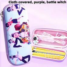 3D立体大容量文具盒，EVA铅笔盒，卡通儿童笔袋，动漫魔女猎人小队 - 彩色 - 查看 9