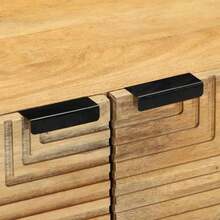 vidaXL Tavolo basso marrone 80x50x40 cm in bois de manguier massiccio - Castano - Visualizzare 7