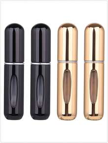 1个/2个/3个/4个/5个装 5毫升便携式迷你香水可填充喷雾瓶，配有香水泵头，适合旅行和户外使用