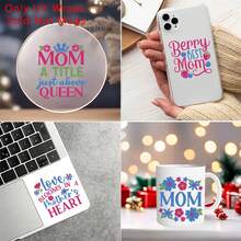 Bộ 12 miếng dán hình trái tim và hoa, thiết kế "BEST MOM" (Mẹ yêu quý nhất) nhân Ngày của Mẹ, decal chuyển nhiệt UV DTF, với họa tiết hoa nhiều màu sắc và khả năng chống trầy xước 3D, decal vinyl, thích hợp dán lên cốc thủy tinh, ly, tủ lạnh - Decal chất lượng cao, nhãn dán nghệ thuật DIY. - Nhiều màu - Xem 9