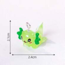 10pcs/30pcs,White Strip Hexagonal Dragon Pendants Resin Cartoon Dragon Charms For DIY Pendant Earrings Necklace Jewelry Accessories - Multicolor - View 3