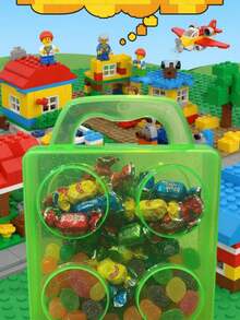 25 Dulcero  Lonchera Con Asas Niño Lunch Con Glitter - Multicolor - Ver 4