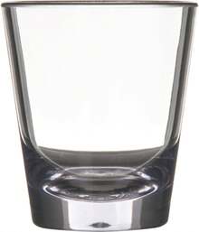 Alibi Round Glass Clear Glass For Restaurants, Catering, Kitchens, Plastic, 1.8 Ounces, Clear - Multicolor - View 3