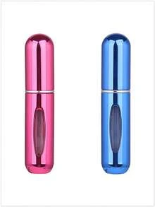 1个/2个/3个/4个/5个装 5毫升便携式迷你香水可填充喷雾瓶，配有香水泵头，适合旅行和户外使用