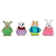 NEW Li l Woodzeez Toy Figurine Animal Figurines Toy Figurine Set Animal Toys 3 Years + Friendz Club Backyard Set - SetdeAmigosPatioTrasero - Ver 1