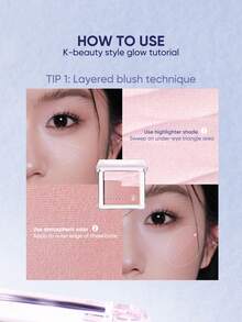 JUDYDOLL 水润缎光腮红，双色透明透亮腮红，打造日常健康光泽和透亮肤色 - #01 Tidal Apricot - 查看 9