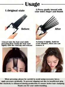 2/1pc Fluffy High Headtop Artifact Hair Root Natural Positioning Clip, Hairpin Clip, Non Marking Hairpin, Duckbill Clip Hair Clip, Natural Fluffy Hairpin, Hairpin Styling Tool, Natural Texture, Hairpin Styling Clip, Fluffy Curling Styling, Suitable For Creating Neutral Styles, Hairstyling Tool, Professional Hairdressing Salon Tool ﻿ Hair Styling Kit Hair Tool Kit - Multicolor - View 2