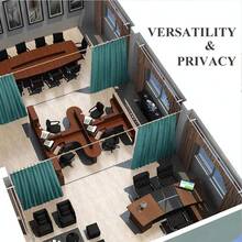 Patio Door Curtain Sound Blocking, Bedroom Privacy Room Divider Curtain Screen Partitions, Thermal Insulated Blackout Closet Sliding Door Curtain (1 Panel, 8.3ft Wide By 7ft Long, Gray) - 海藍綠 - 查看 6