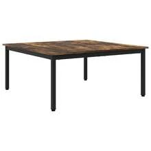 vidaXL Tavolo basso Chêne Fumé 100 x 100 x 45 cm Bois d'ingénierie - Grigio - Visualizzare 2