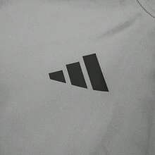 Adidas 阿迪达斯宽松训练夹克，舒适男士户外/室内健身夹克，适合高尔夫和春季穿着 - 灰色 - 查看 4
